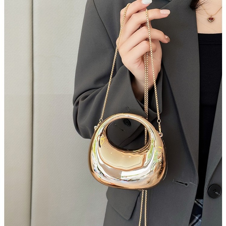 Luxury Bags Design - Mini Borsa da Sera Dorata, Pochette