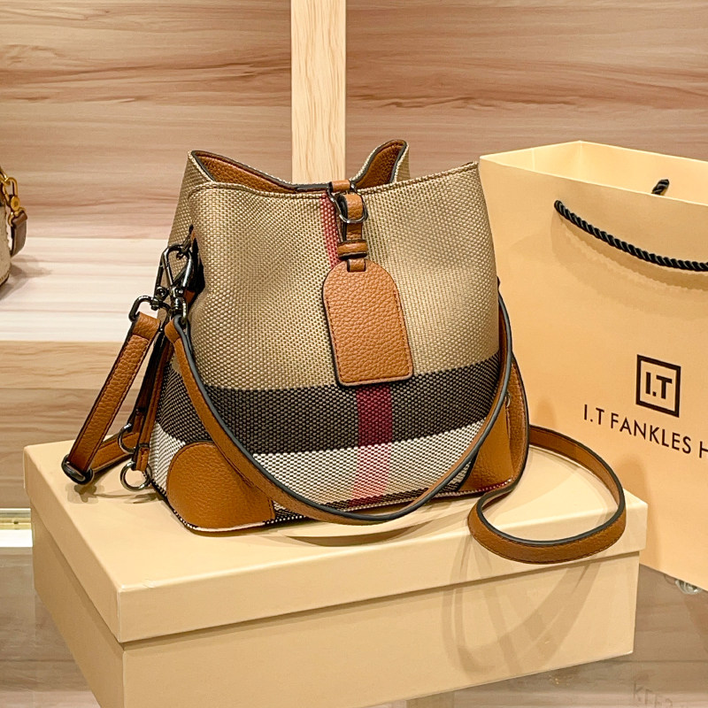 Luxury Bags Hong Kong - Nuova Borsa a Secchiello in Vera